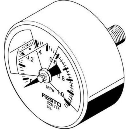 Pressure Gauge MA-40-1,0-R1/8-MPA-E-RG -  FESTO